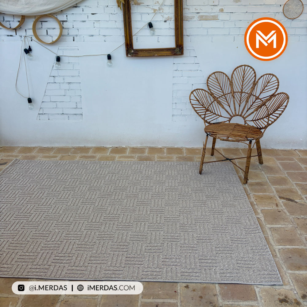 فرش پینترستی کد 1112 زمینه بژ